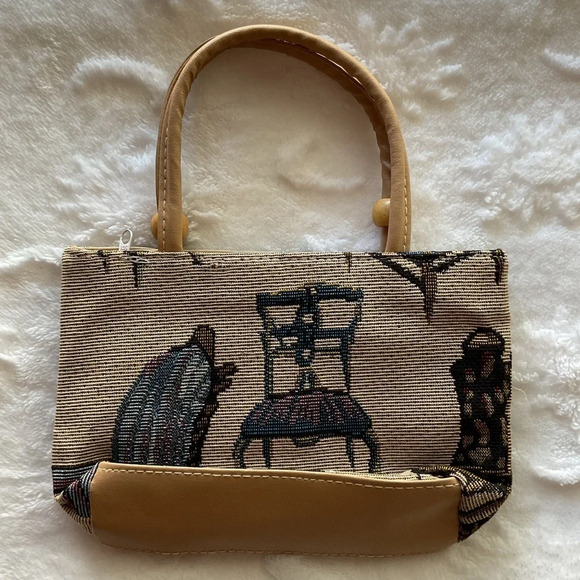 Vintage Embroidery Tan Small Purse 💛 - Picture 2 of 3